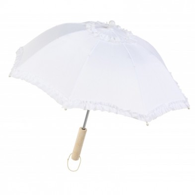 Sombrilla tela blanca Sombrilla tela blanca