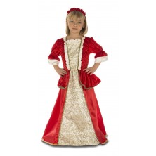 Disfraz de Princesa medieval roja