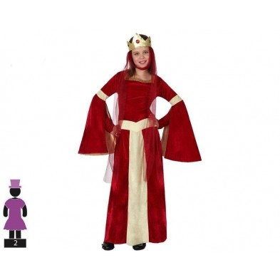 Disfraz Dama Medieval Rojo