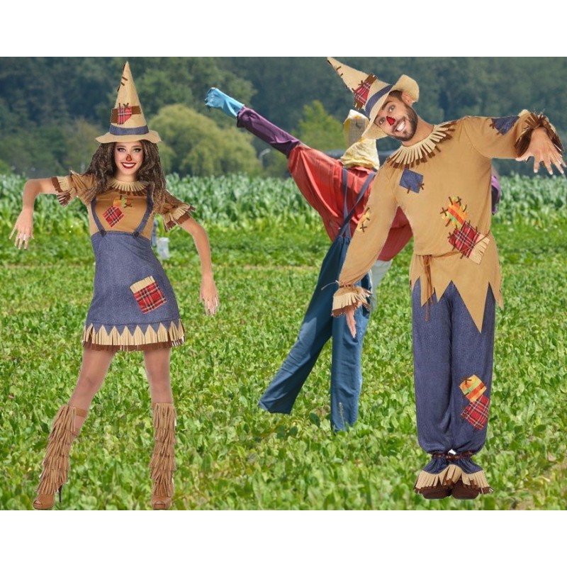 Disfraz Halloween Espantapájaros Terrorífico Para Hombre Adulto: Incluye 5 Piezas Con Detalles Sangrientos. ¡Asusta A Todos!