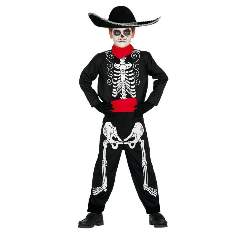 Disfraz de esqueleto mejicano