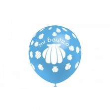 Globo Mi Buatizo azul