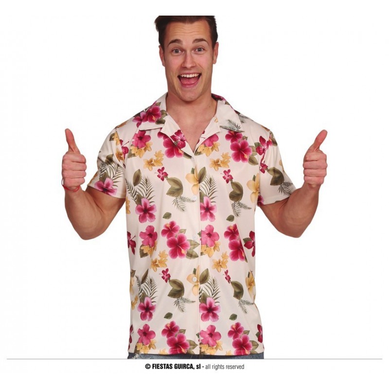 Camisa Hawaiano Flores