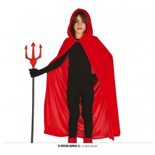 Capa Roja con capucha Terciopelo