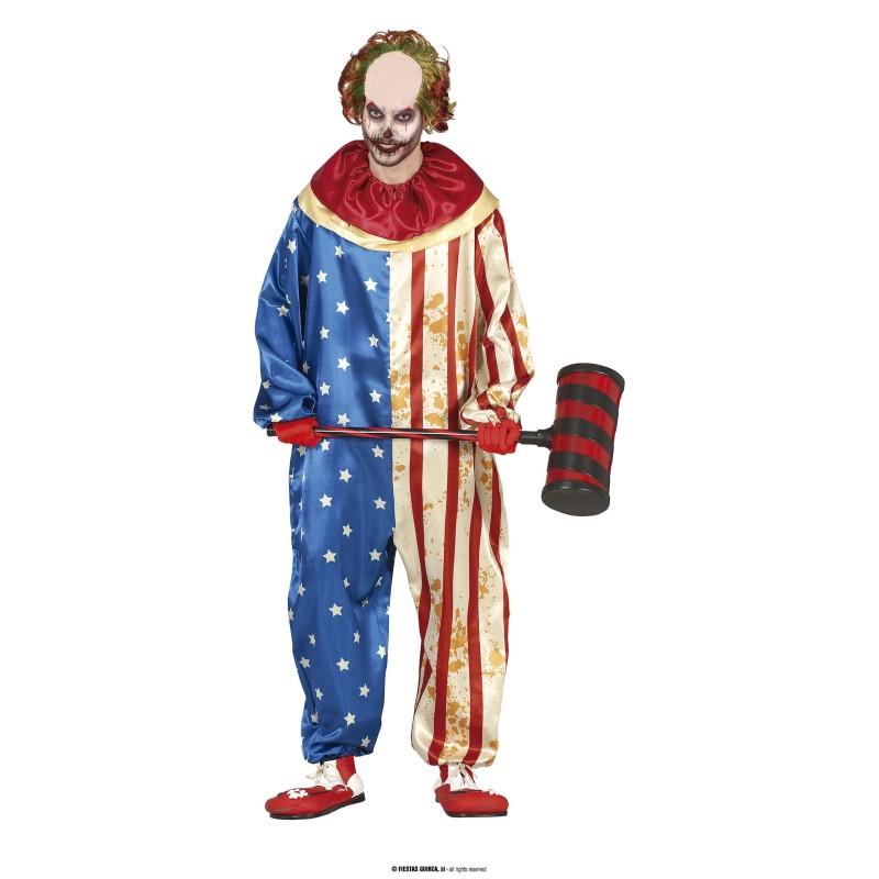 Disfraz de Patriot Clown Adulto