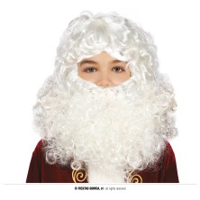 Peluca y barba Papa noel Infantil