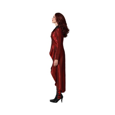 Disfraz de héroe mujer rojo