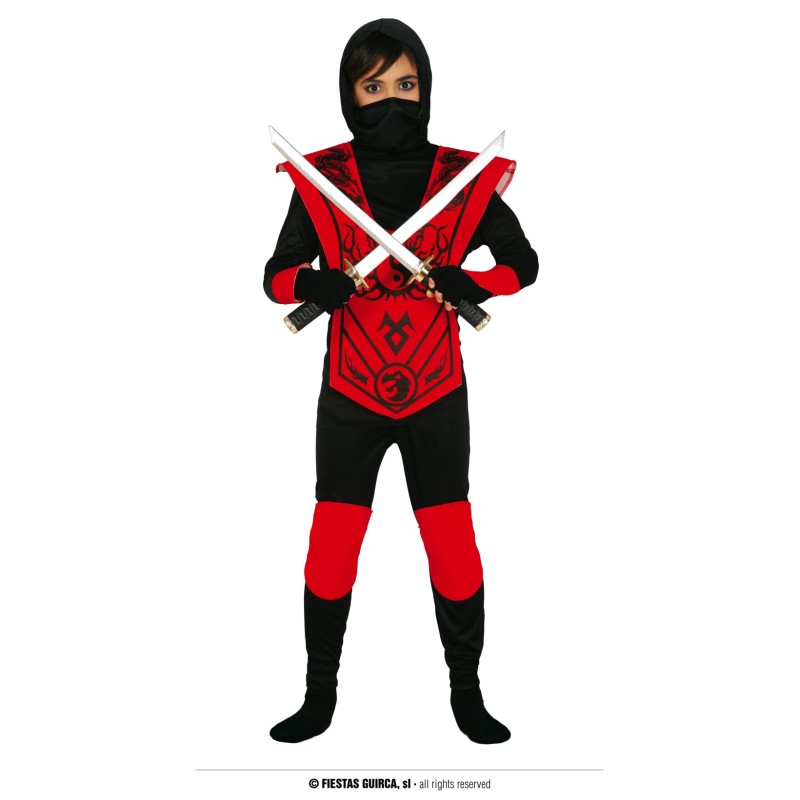 Disfraz de Ninja Rojo Infantil