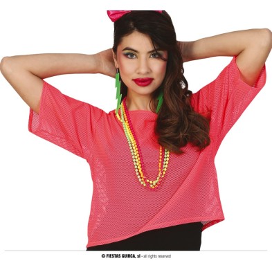 Camiseta de Red rosa neon