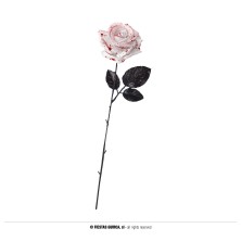 Flor blanca con sangre