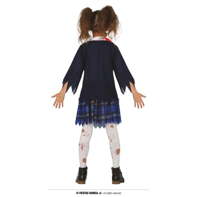 Disfraz de Estudiante Zombie niña