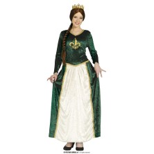 Disfraz de Dama Medieval Verde