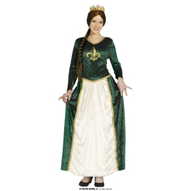 Disfraz de Dama Medieval Verde
