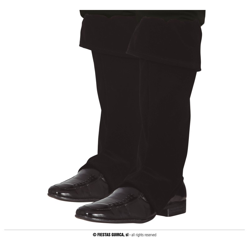 Cubrebotas negro infantil