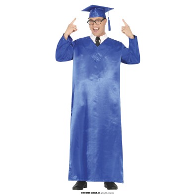 Toga graduado azul adulto