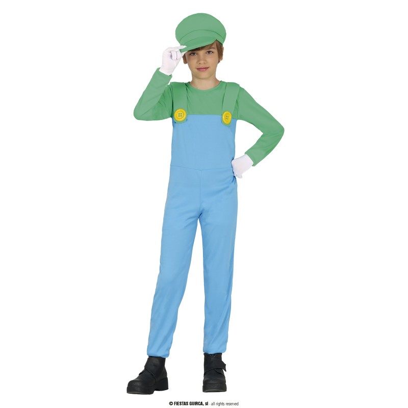 Disfraz de Fontanero verde Infantil