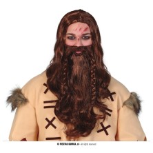 Peluca y barba vikingo