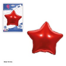 Globo estrella foil Roja