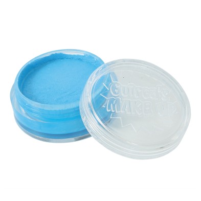 Maquillaje al agua azul claro