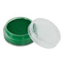 Maquillaje al agua verde oscuro