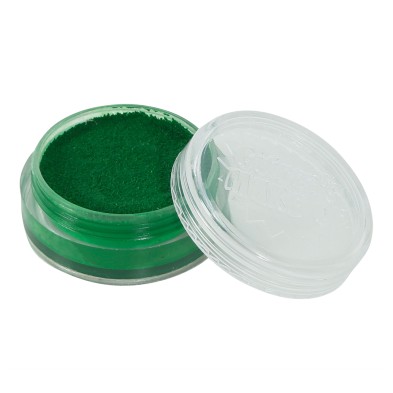 Maquillaje al agua verde oscuro