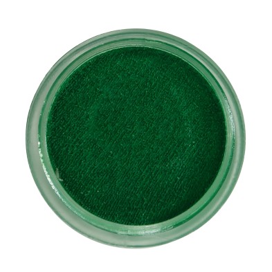 Maquillaje al agua verde oscuro