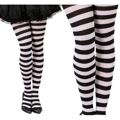 Pantys a Rayas blancas y negras