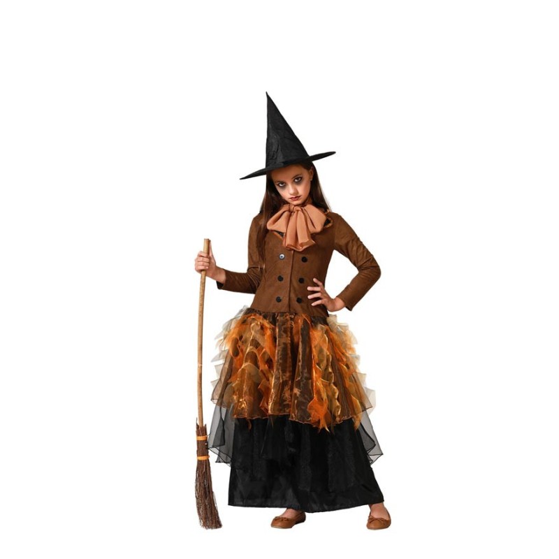 Disfraz de Bruja Marrón Infantil