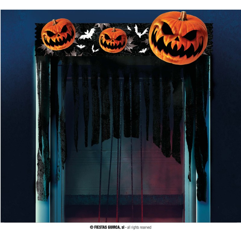 Cortina Calabaza para Halloween.