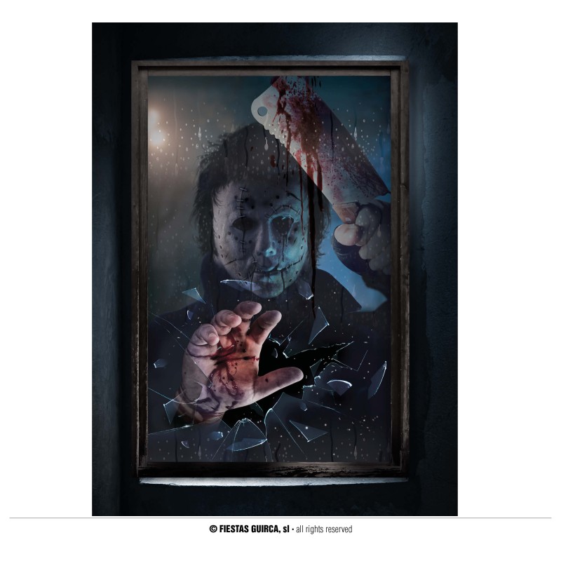 Decoracion ventana de asesino