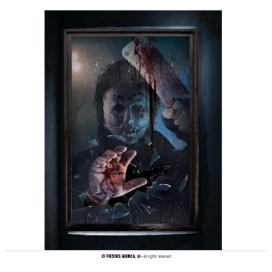 Decoracion ventana de asesino