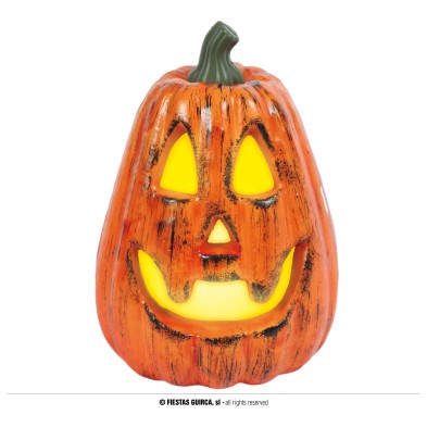 Calabaza con luz