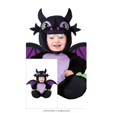 Disfraz de drago negro para bebe