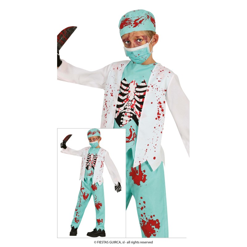 Disfraz de médico zombie infantil