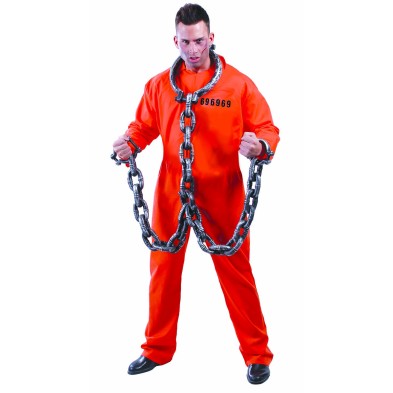 Disfraz de convicto naranja