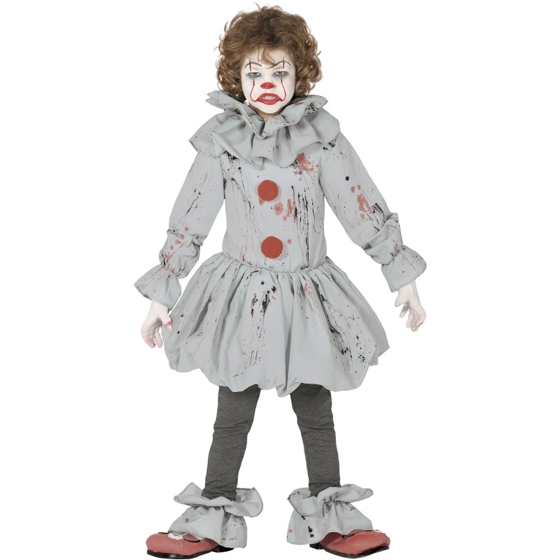 Disfraz de Payaso gris infantil