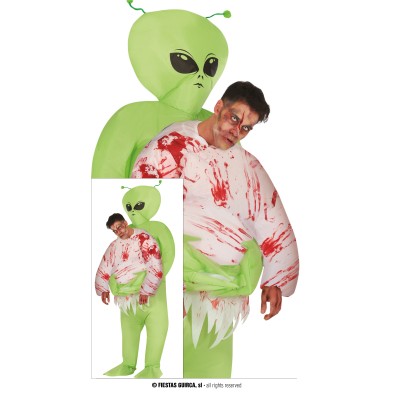 Disfraz de Alien abduccido