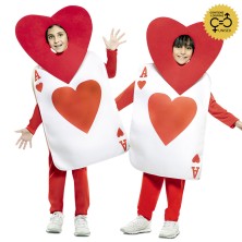 Disfraz de As de corazones infantil