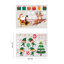 Decoración Ventana Papa Noel