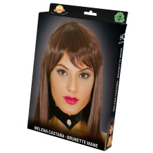 Peluca melenas castaña
