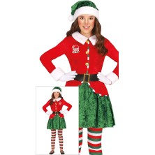 Disfraz de Ayudante de Santa niña